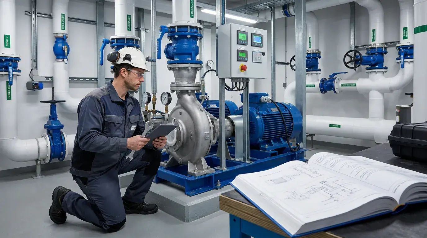 Manutenção de bombas centrífugas: o que diz o manual técnico